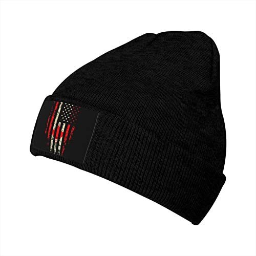 Beanie Mütze Kanada Us-Flagge Mütze Elastisch Long Beanie Für Damen Und Herren Komfortabel Chemo Kopfbedeckung, Für Laufen, Winter, Frühling, 56-62cm