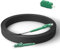 Qilnyeh 10M Gepanzerte Glasfaser-Kabel LC/APC auf LC/APC, Simple Singlemode 9/125μm Patchkabel 3.0mm, mit LC APC Simplex SingleMode FTTH Glasfaseradapter