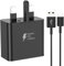 15W USB Fast Adapter Samsung Charger, Samsung Fast Charger for Samsung Galaxy A15, A15 5G, A05S, A16, A55, A25, A35, A34, A54, S23, S22, S21, S20fe, S10,A52, A51, A34,With Type C Cable 6.5FT (Black)