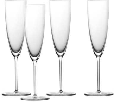 Schott Zwiesel Era Crystal Glass, 7 Oz. Champagne (Set of 4), Clear