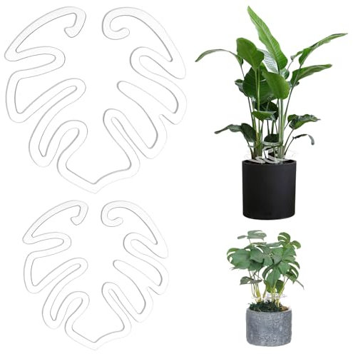 Tyqour Monstera - Soporte para plantas (2 unidades)