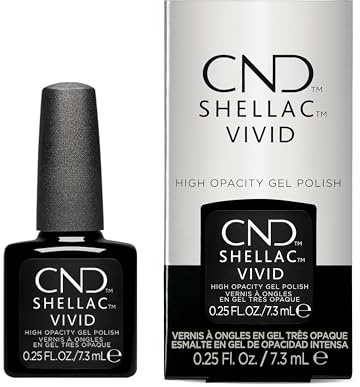 CND Shellac Vivid – High Opacity Gel Polish – Black Tuxedo – 0,25 oz / 7,3 ml