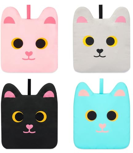 4 pezzi di presine, accessori da cucina, set da 4 presine in cotone, resistenti al calore fino a 250 °C, presine lavabili con protezione per cucinare, cuocere e accessori da cucina