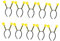 TOVINANNA 10 Pièces Coiffe D'abeille Tenue D'abeille Bandeau -tête Antenne Costume De Bandeau D'abeille Costume De Antenne Abeille Chiffon