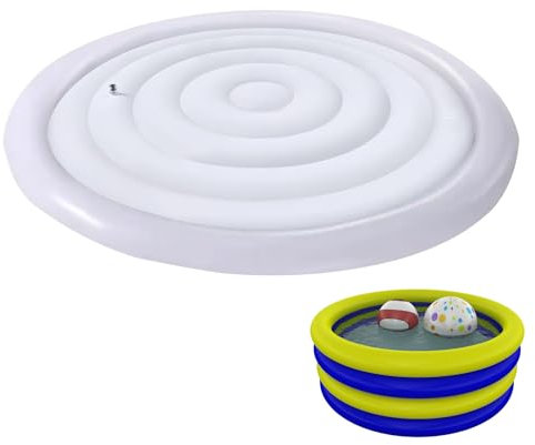 Couvercle De Spa Gonflable - Couvercle De Spa Gonflable De 170 Cm, Couvercle Rond À Économie D'énergie avec Valve De Gonflage Et De Dégonflage Rapides, Couvercle Isolant Coupe-Vent Et Anti-Pluie