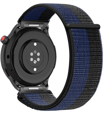 Nylon Bracelet de Montre pour Amazfit GTR 4 Sangle, avec Réglable à Libération Rapide Souple Bande de Remplacement pour Femme et Homme Compatible avec Amazfit GTR 4 Bracelet (8)