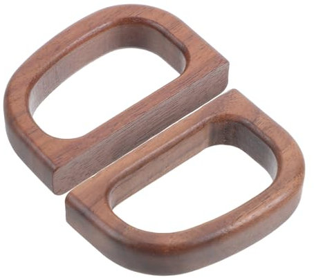 Ipetboom 2pcs Ergonomic Wood Handle for Coffee Cups Smooth Walnut Replacement for Espresso Mugs Versatile Grip for Ceramic and Glass Cups for Home and Office Use