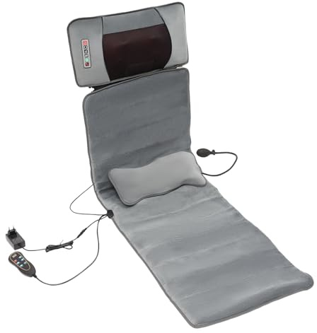 Massagematte Ganzkörpermassage 9 Massage-Modi Elektrische Massage Matte, Abnehmbarem Nackenmassagekissen und Taillen-Dekompressions-Airbag, für Jugendliche, Senioren und Erwachsene
