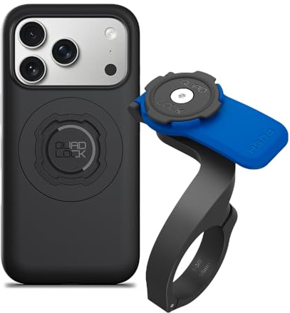 Quad Lock Bike Front Handlebar (V3) with Phone Holder and MAG Phone Case for iPhone 17 Pro