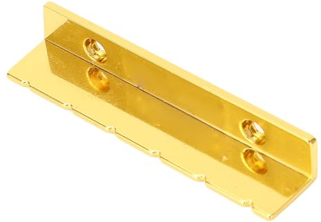 Jeffergarden Gitarrensattel, Metall-Schlitzsattel mit Vorschlitzen für 6 Saiten, für Lap-Steel- und Akustikgitarren