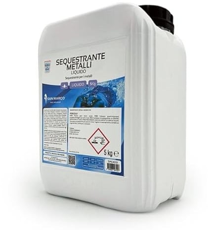 Sequestrante per metalli liquido piscina San Marco da 5 lt