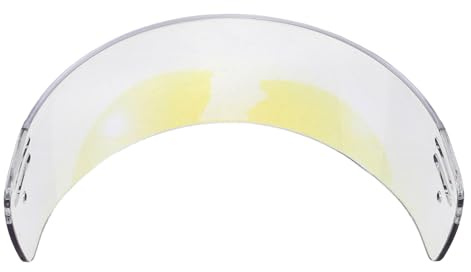 WOONEKY Kratzfestes und Antibeschlagfreies Eishockey Visier aus Bruchfestem Polycarbonat für Jugend und Erwachsenen Helme Leichtes und Sicheres Visier für Eishockeyhelme
