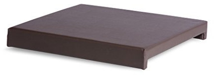 expendio Sitzkissen Hamburg 46x42 cm Kunstleder braun Klemmkissen Polsterkissen Bank Sitzbank Hocker