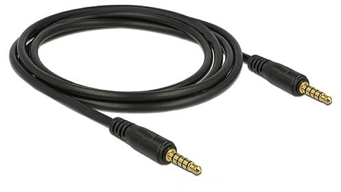 DELOCK 85697 Cable DE Audio 2 M 3,5MM Negro