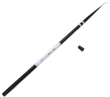 Yanhonin 3,6 – 7,2 m Fiberglas Angelrute Karpfenrute, tragbar, ultraleicht, Teleskopstange (4,5 m)