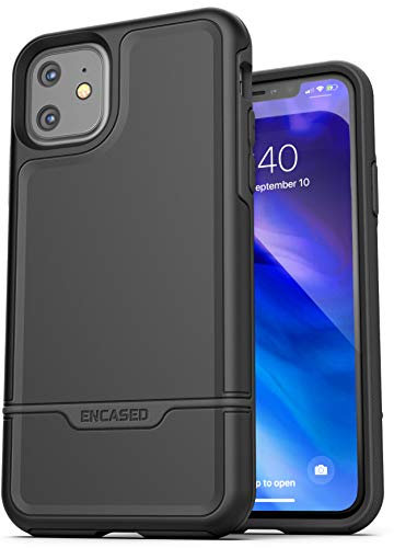 ENCASED iPhone 11 Shockproof Case Heavy Duty Protective Bumper (2019 Rebel Armour) Military Grade Full Body Rugged Cover (Black)
