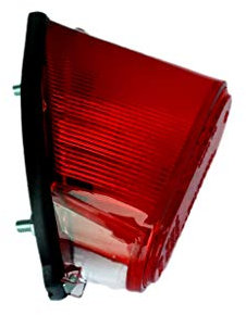 DS MOTION Rücklicht oval, Motorrad, Rot, Weißglühend, Polykarbonat, Kugellampe