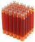 Hongdian Fountain Pen Set Ink Cartridges Orange Color, Pack of 30 Ink Refill Cartridges, 3.4 mm Bore Diameter