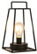 JHY DESIGN Geometric Table Lamp Battery Powered, 25cm Highsimple Iron Art Cordless Light Cage Bedside Lantern with 6-Hour Timer Hanging Lighting for Wedding Indoor Living Room(Short, Black)