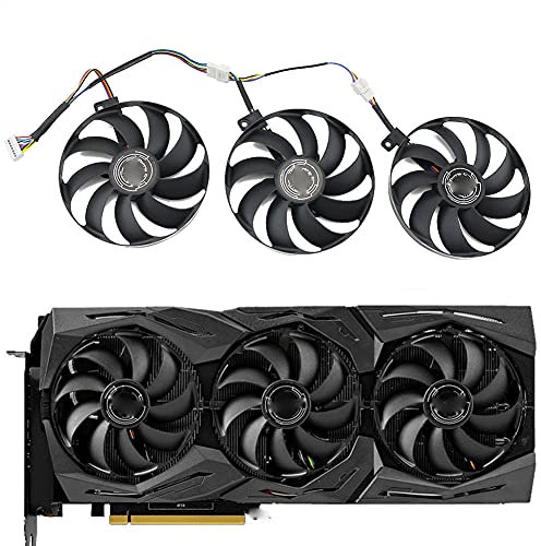 T129215SU Ventilateur de carte graphique 7 broches pour ASUS ROG Strix-GeForce RTX 2060 2080 2080 Ti ou RX 5600 XT RX 5700XT