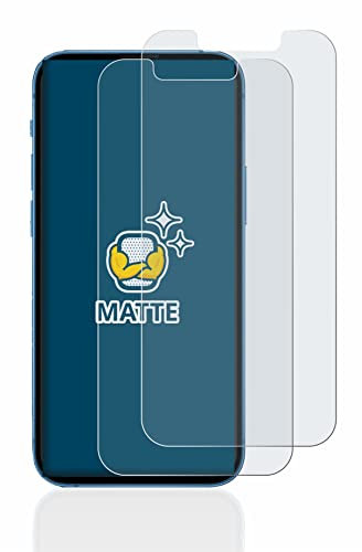 BROTECT Entspiegelungs-Schutzfolie für Apple iPhone 13 mini (2 Stück) Matte Displayschutz-Folie, Anti-Reflex, Anti-Fingerprint