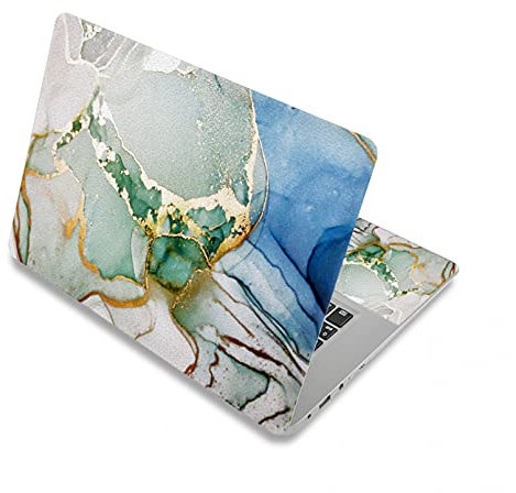 BIJIHUA Laptop Skin Sticker Decal Universal Marble Grain Laptop Skin Sticker 13.3 14 15.6 17 Notebook Surface Cover Decal for Lenovo/HP/MacBook etc