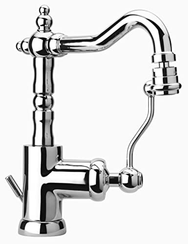 Paini Duomo Miscelatore Bidet con Tubo Orientabile e Snodo Cromato - Scarico Automatico 11/4 + Piletta e Flessibili