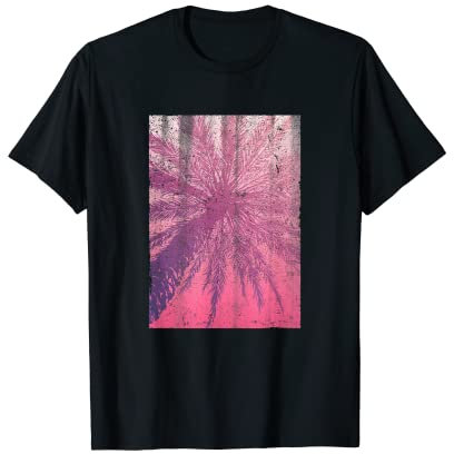 Pink Palm Tree Beach Summer Design T-Shirt