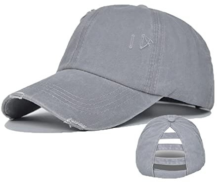 YAMEE Baseball Cap Damen Pferdeschwanz Baseballkappe,Basecap Damen Sonnenhut Sonnenschutz,Baseballmütze Damen Vintage Sport Outdoor Cap