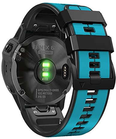 AISPORTS 22mm Quick Fit Uhrenarmband Kompatibel mit Garmin MARQ Adventurer/Athlete/Captain/Driver/Golfer/Aviator Armband Silikon, Weiches Sportarmband Armband Ersatzarmband für Garmin Descent G1