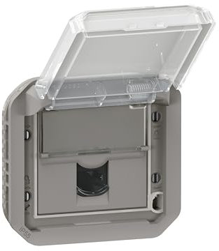 prise rj45 - catégorie 6 - ftp - gris - composable - legrand plexo 069569l