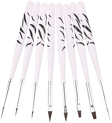 YXHZVON 8 Stück Fondant Kuchen Bürsten Set, Kuchen Malerei Pinsel Dekorieren Werkzeug Set Lebensmittel Pinsel für DIY Kuchen Dekorieren Keksen Desserts