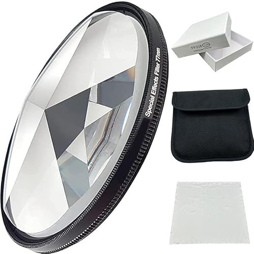 Jorixxy Pentaprism Filter Spezialeffekte 77 mm FX-Glas Schillernde Film Großer Bildschirm Anamorphic DSLR Video Fotografie Kamera Zubehör