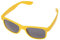 Miobo Sonnenbrillen Party Brillen 1980 style Retro Atzen Nerdbrille Hornbrille Sonnenbrille oder Klarglas Schwarz (Gelb Sonnenbrille)