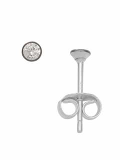 Adelia´s 925 Silber Ohrringe/Ohrstecker mit Zirkonia Ø 3 mm