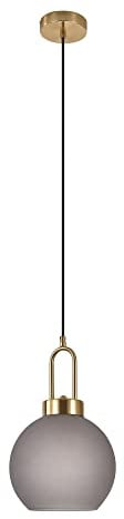 House Nordic Luton Hängelampe - kugelförmig - 150 cm Stoffkordel -Goudkleurig