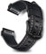 RoYiio Öl-Wachs-Leder Uhrarmband für Garmin Fēnix/Enduro/Epix/Quatix/Marq - QuickFit 22mm Uhrenarmband für Damen und Herren - Schwarz