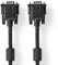 NEDIS Câble VGA, Cable Écran Ordinateur, Prise VGA | Fiche VGA | Plaqué nickel | Résolution maximale : 1280 x 768 | 3.00 m | Rond | ABS | Noir | Sac en plastique