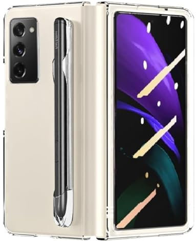 yanzi Compatibile con SamSung Galaxy Z Fold 2-5G Cellulare Cover(Trasparente) Custodia S Pen Slot Ultra Sottile TPU Antiurto 360° Protezione Case+3D Vetro Temperato Pellicola Protettiva-2020