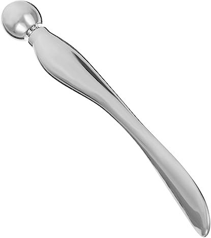 Lurrose 1 Pc Masseur De Visage Spatule Crème Contour Des Yeux Rouleau De Jade Pour Le Visage Scoop De Beauté Rouleau De Crème Contour Des Yeux Masseur De Beauté Cuillère Cosmétique