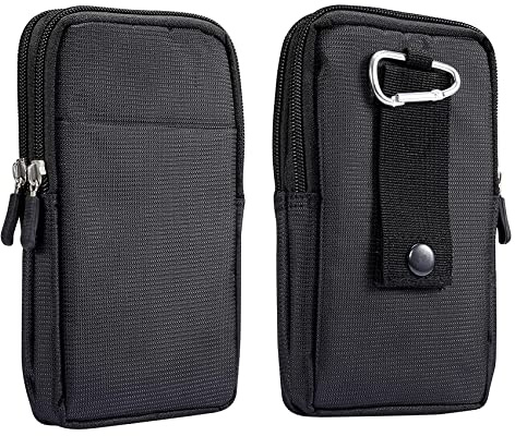 Große Handytasche Gürtel Herren, Handy Gürteltasche Holster Werkzeuggürtel, Multifunktional Bauchtasche mit Handytasche für Radfahren Klettern Handy Hüfttasche Holster Mit Zusätzlichem Kartenschlitz
