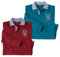 ATLAS FOR MEN - Pack of 2 Rugby-Style Polo Shirts - L Burgundy, Blue