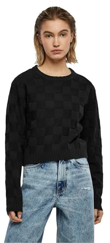 Urban Classics Damen Ladies Check Knit Sweater