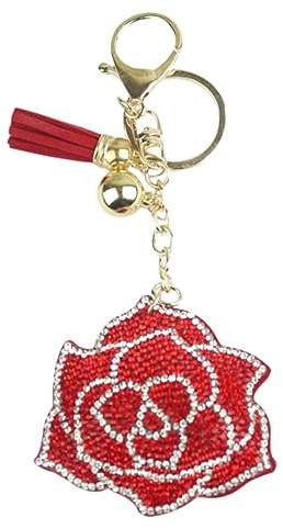 Porte Clés 4 Porte Clés Multicolores Sertis De s Rose Porte Clés De Voiture Sac De Dame Charm