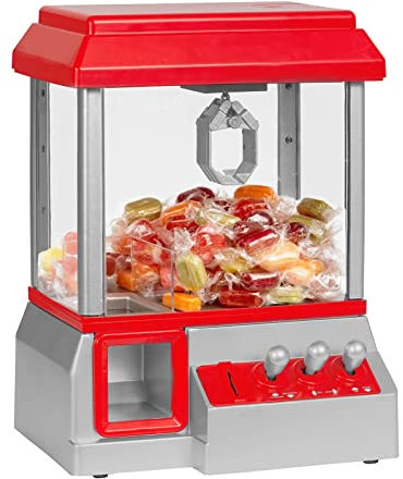 Youyijia Automated Candy Grabber Machine Spielzeug - Lustiger Süßigkeitenautomat mit Soundeffekten und Joysticks - Rot