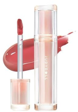 Judydoll Ice Watery Lipgloss, Judydoll Iced Tea Watery Lipgloss, Jelly Hydrating Lipgloss, stark feuchtigkeitsspendender, getönter Lipgloss mit Antihaftbeschichtung (#N03 Guava)