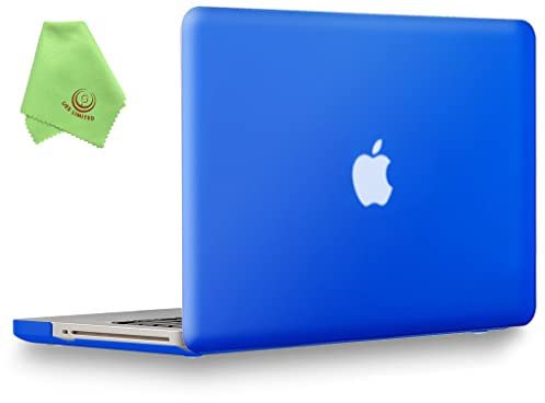 UESWILL Compatible with 2008-2012 MacBook Pro 13 inch Case Model A1278, with CD-ROM, Smooth Matte Hard Shell Case Cover + Microfibre Cleaning Cloth, Royal Blue