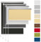 Rettika® Verdunkelungsrollo ohne Bohren, für Fenster, Breite 150 cm, Höhe 220 cm, Ecru Farbe, Klemmfix Montage, Jalousien Fenster, Fenster rollos für innen, Klemmrollo