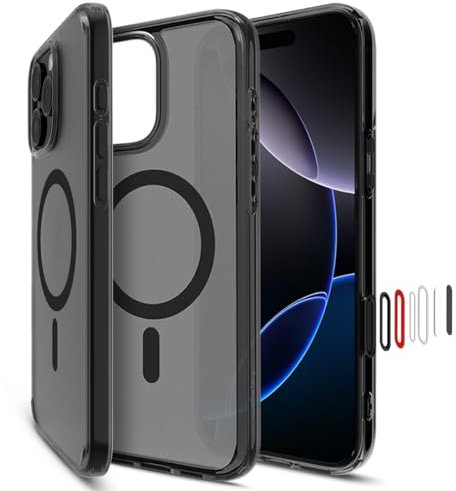 Spigen für iPhone 16 Pro Hülle [Kamerasteuerung] Extreme Magnetkraft Ultra Hybrid T MagFit Militärschutz Case Magnetisch Handyhülle Stoßfest Kratzfest Kompatibel mit MagSafe -Frost Black
