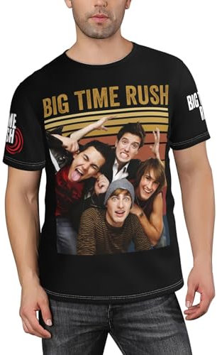 Pop-Band-T-Shirt für Herren, T-Shirt zum Gedenken an Rockband für Herren – kurzärmliges T-Shirt mit klassischem Druck, Geschenk für einen Freund M